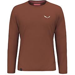 Salewa Pedroc Dry M L/s Maglia A Maniche Lunghe Uomo Brown
