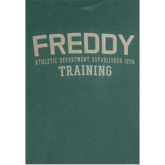 Freddy Freddy. T-shirt Con Logo Centrale E Dettaglio Camouflage