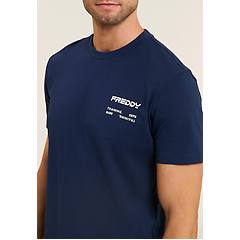 Freddy Freddy. T-shirt In Cotone Con Logo Effetto Gommato