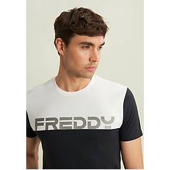 Freddy Freddy. T-shirt Colour Block Con Stampa Sulla Spalla