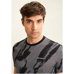 Freddy Freddy. T-shirt Stampata Effetto Pennellata In