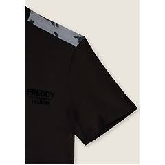 Freddy Freddy. T-shirt Con Inserti Camouflage E Logo Sul