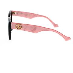 gucci occhiali da sole gg0998s 005 black pink brown