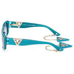 guess occhiali da sole da donna gu7891 shiny turquoise one size