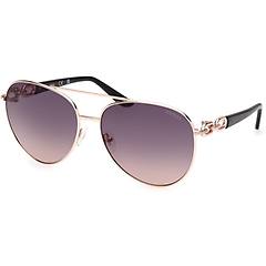 Guess Occhiali Da Sole Da Donna Gu00158 Shiny Rose Gold