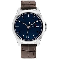 Tommy Hilfiger Orologio Norris 2 Mm Navy Blue / Brown Leather