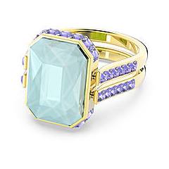Swarovski Anello Chroma Taglio Ottagonale Multicolore Placcato