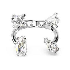 Swarovski Anello Aperto Mesmera Taglio Misto Bianco Placcato