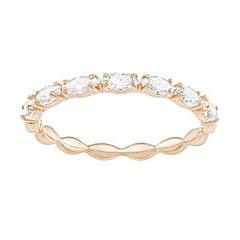 swarovski anello matrix vittore taglio marquise bianco placcato color oro rosa 58