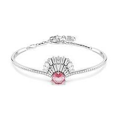 Swarovski Bracciale Rigido Idyllia Conchiglia Rosa Placcato