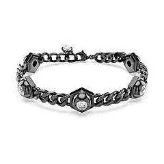 Swarovski Braccialetto Numina Taglio Round Nero Placcato