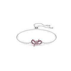 Swarovski Braccialetto Lifelong Bow Fiocco Rosa Placcato