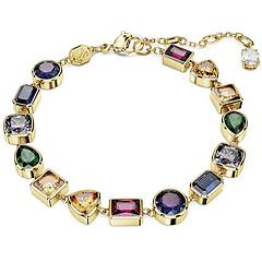 swarovski bracciale tennis imber taglio misto multicolore placcato color oro