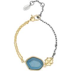 thun bracciale con pietra in ceramica e quadrifoglio