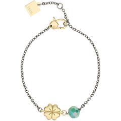 thun bracciale con quadrifoglio e perlina