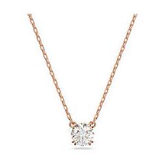 Swarovski Pendente Constella Taglio Round Bianco Placcato