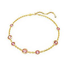 Swarovski Collana Imber Taglio Ottagonale Rosa Placcato Color