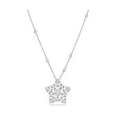 Swarovski Pendente Stella Taglio Misto Stella Bianco Placcato
