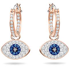 swarovski orecchini donna gioielli duo evil eye 5425857