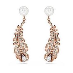 Swarovski Orecchini Pendenti Nice Crystal Pearl Taglio Misto