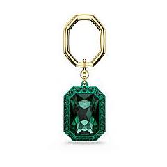 Swarovski Portachiavi Taglio Ottagonale Verde Mix Di Finiture