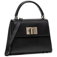 furla - 1927 mini top handle borsa tracolla corssbody pelle borse donna nero eu one size