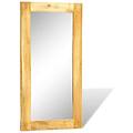 - specchio rettangolare con cornice in legno massiccio 120 x 60 cm
