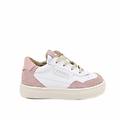 sneakers da bambina bianco e rosa con zip taglia 20