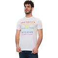 t-shirt girocollo mezza manica benito bianco
