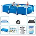 - piscina fuori terra rettangolo 300x200x75 cm blu include accessori coordinati a223