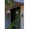 applique led moderno da esterno pollux grigio ip44 con sensore di movimento con regolazione di