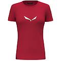 solid dri-release t-shirt trekking donna red/red/white i46 d40
