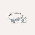 bangle silver shine argento rodiato cubic zirconia collezione silver shine bianco