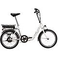 bicicletta elettrica pieghevole e-1000 da 20 bianca