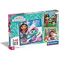 puzzle 48 pezzi gabby's dollhouse tris supercolor