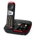 kx-tgm420 telefono cordless digitale con segreteria telefonica rosso e nero