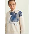 felpa da donna con cappuccio e stampa mickey mouse crystal gray donna extra small