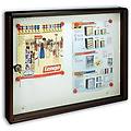capaldo 2 pz bacheca porta avvisi magnetica mm. 55x40x5 colore ghisa trimec condominio