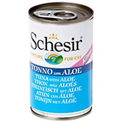 schesir in gelatina 12 x 140 g alimento umido per gatti kitten tonnetto con aloe