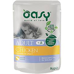 Oasy Cat Bocconcini In Salsa 85 Gr Pollo Confezione