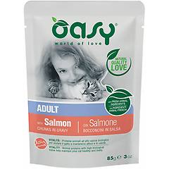 Oasy Cat Bocconcini In Salsa 85 Gr Salmone Confezione