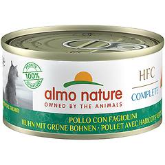 almo nature hfc complete cat lattina multipack 24x70g pollo con fagiolini