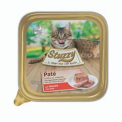 stuzzy cat pate cotto al vapore per gatti 100 gr manzo confezione da 32 pezzi cibo umido per gatti