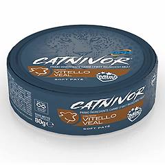 drn catnivor adult soft pate 80 gr vitello confezione da 24 pezzi cibo umido per gatti