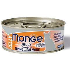 Monge Cat Lattina Multipack 24x80g Tonno E Salmone