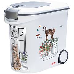curver contenitore per crocchette gatto design balcone fino a 12 kg crocchette (35 l)