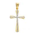 croce uomo in oro giallo e bianco gl-son115817