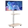 supporto tv con rotelle per schermo da 812 8-1778 mm carico max. 40 kg carrello porta tv rotazione