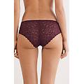 slip in pizzo a vita bassa donna bordeaux taglia 4
