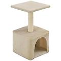 - albero per gatti con tiragraffi in sisal 55 cm beige
